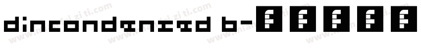 dincondensed b字体转换